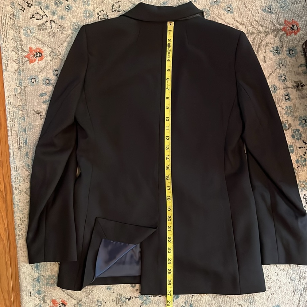 J Crew Willa Italian Wool Blend Black Suit Jacket Size 2 - Picture 14 of 16